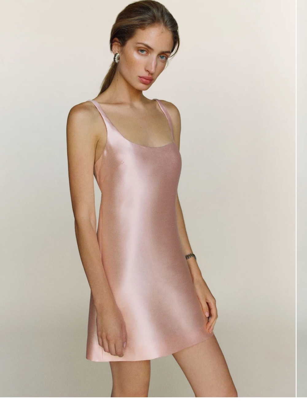 Reformation satin dress NWT